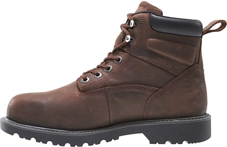 WOLVERINE Herren Floorhand Swamp Stiefel – Wasserdicht, Stahlkappe, 15,2 Cm Schaft, Dunkelbraun, Größe 44,5 EU